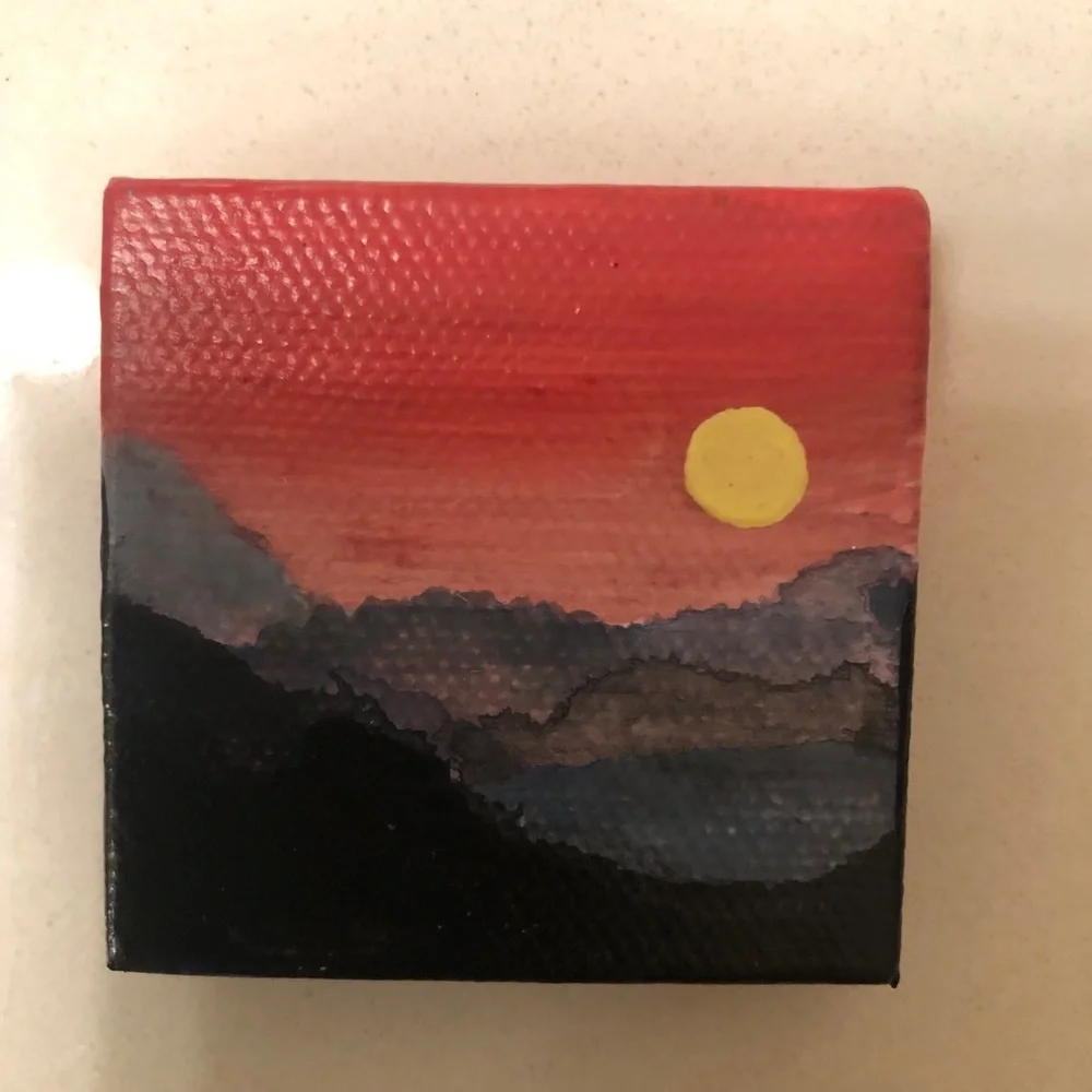 Acrylic Hand Painted Landscape Canvas Paintings